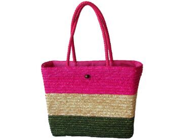 striped straw bag for sale factory