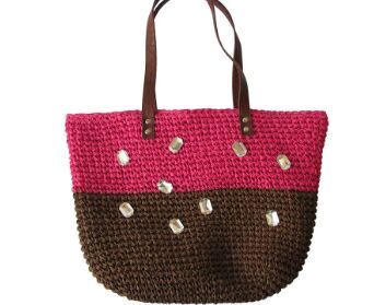 Crochet beach tote bags handmade factory
