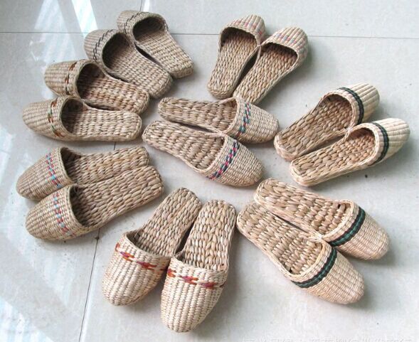Straw house slipper woven manufacturers