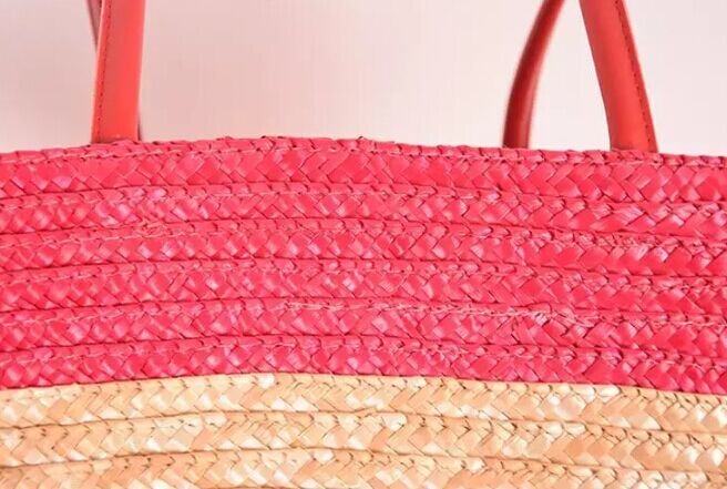 Fashion Print straw bags wheat bags shopping bags diy summer 2018