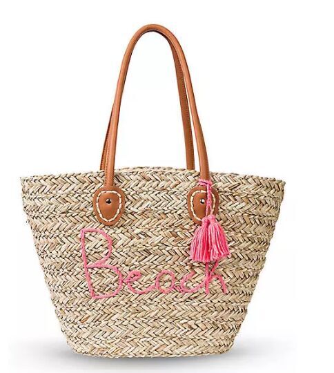 New Design handwoven braided Straw Tote bag long should bag in handbags with A Tassel