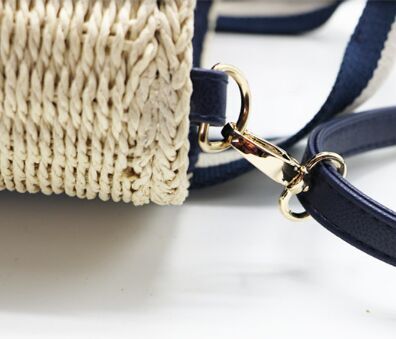 2018 Women Classic Bali Straw Summer Beach Handbag Tote crossbody designer circular