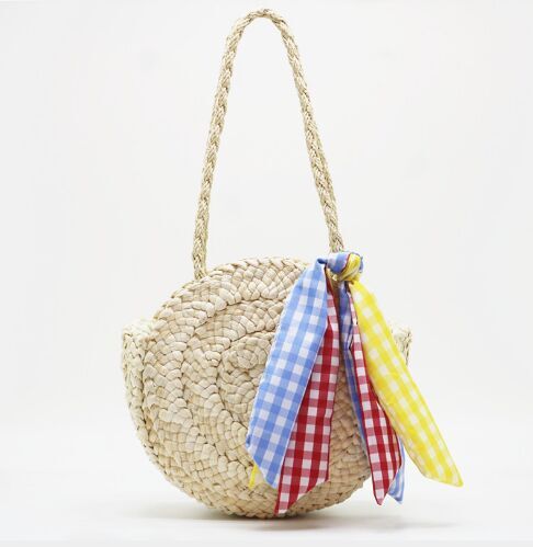 2018 New fashion long shoulder straw beach tote aliexpress for sale