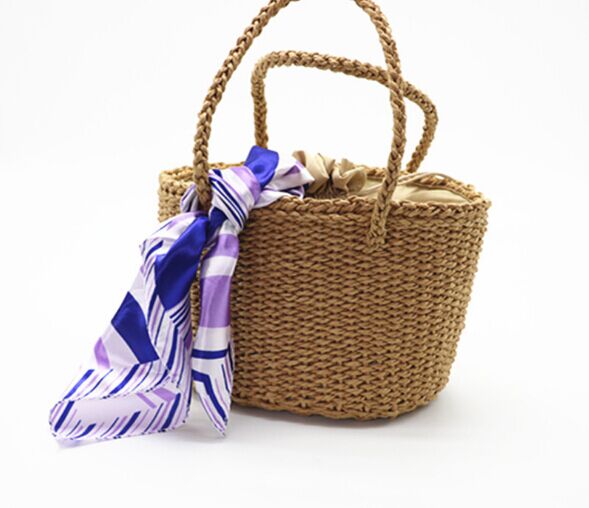 Straw beach bags tote wholesale busket handbags manufacturer cheap