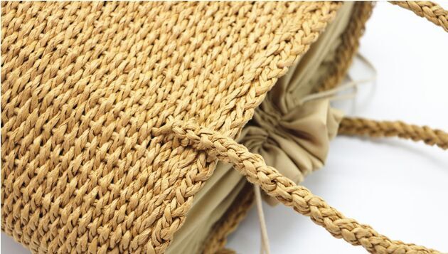 Straw beach bags tote wholesale busket handbags manufacturer cheap